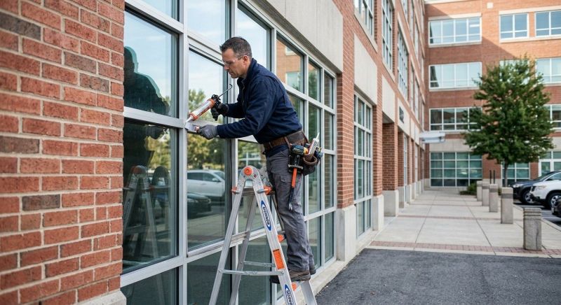 Commercial Window Caulking in Olathe, KS